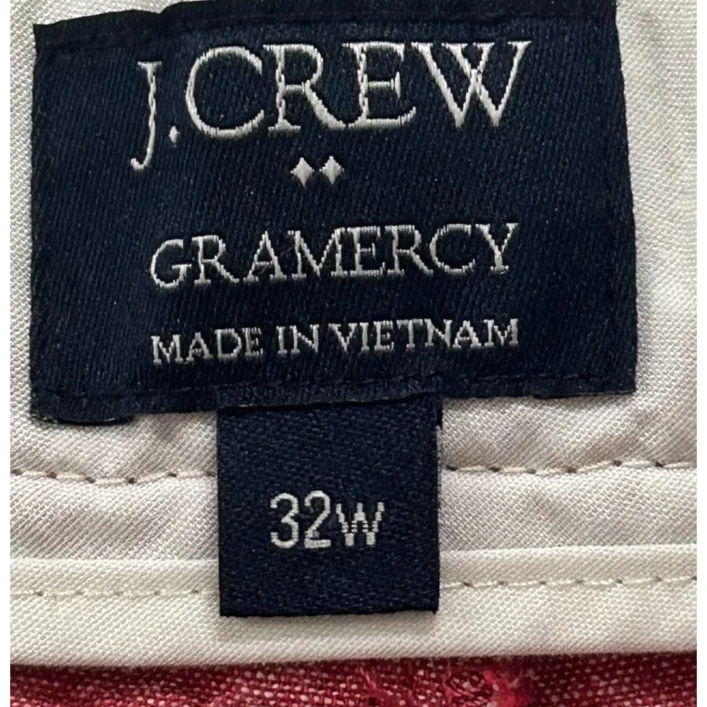 J Crew Shorts Mens‎ 32W Red Chambray Gramercy Chino Actual 32X9 Casual